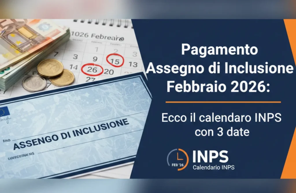 Pagamento Assegno di Inclusione Febbraio 2026: Ecco il calendario INPS con 3 date