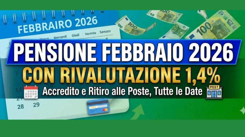 Pagamento Pensione Febbraio 2026